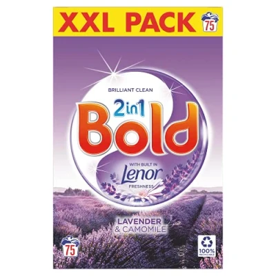 Image of Bold 2in1 Washing Powder Lavender &amp; Camomile 75 Washes Built in Lenor Freshness