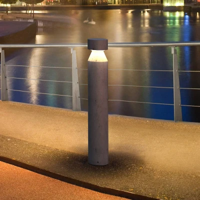 Image of Row Outdoor LED Bollard Cement 100cm 2585lm 3000K IP65