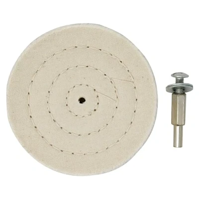 Image of Dapetz ® 4&#039;&#039; 100mm Cloth Polishing Mop wheel Pad For Power/Battery Drill Buffing Grinder, Shank 6.35mm,Fitted With 6.35mm Diameter Use In Any Standard Chuck,Cloth Wheel.