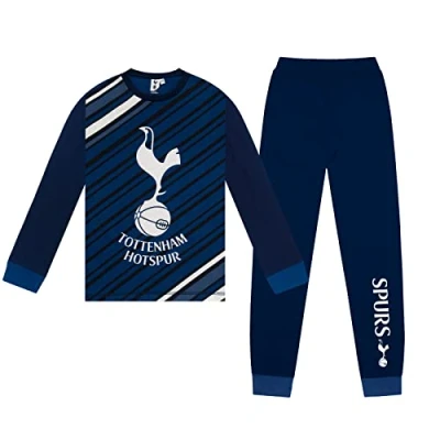 Image of Tottenham Hotspur FC Gift Boys Sublimation Long Pyjamas Navy 5 6 Years