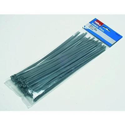 Image of Hilka Tools 79048250 Grey 50 4.5mm x 250mm Cable Ties