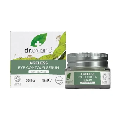 Image of Dr Organic Ageless Eye Contour Serum with Seaweed, Moisturising, Fine Lines, Wrinkles, Natural, Vegan, Cruelty Free, Paraben &amp; SLS Recycle &amp;Recyclable, Certified Organic, 15ml