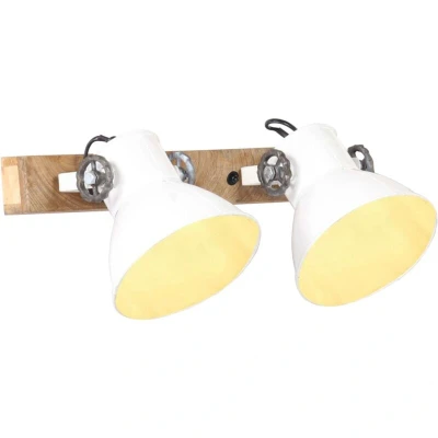 Image of vidaXL Industrial Wall Lamp White 45x25 cm E27