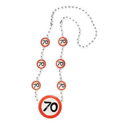 Image of Birthday Decoration Necklace 70th Man Woman Table