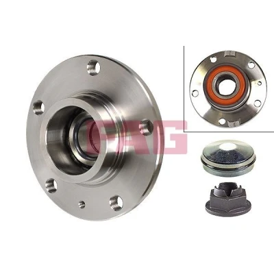 Image of 93190216, 95517093 Wheel bearing kit FAG 713 6448 50 Photo corresponds to scope of supply 130mm VAUXHALL: Corsa Mk3, Mk4, Adam