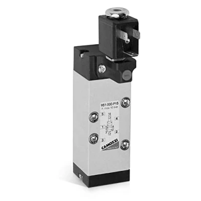Image of Camozzi 952 000 P15 23 Electro pneumatic ISO Valve, Solenoid Spring, Size 2