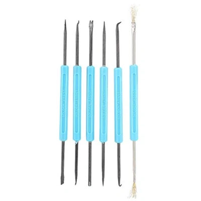 Image of Soldering Pick Set, Solder Tools Kit 6Pcs Assist Tool Aid Tool, Electronic Components for Electronics Repair Circuit Board
