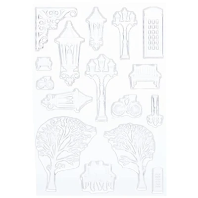 Image of Card io Vintage Christmas Clear Stamp Set, Synthetic Material, 22.4 x 11.3 0.3 cm