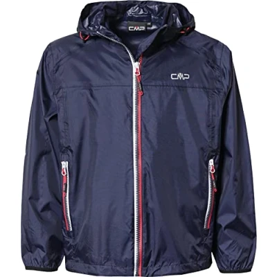 Image of CMP Kid Jacket Rain Fix Hood, Navy, 110