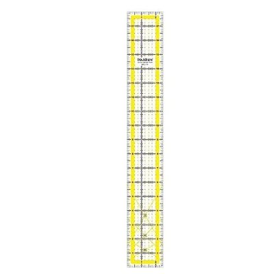 Image of Liquidraw Quilting Ruler 2.5&quot; x 18&quot; Acrylic Imperial Patchwork Rectangle Template Clear For Sewing Cutting Measuring