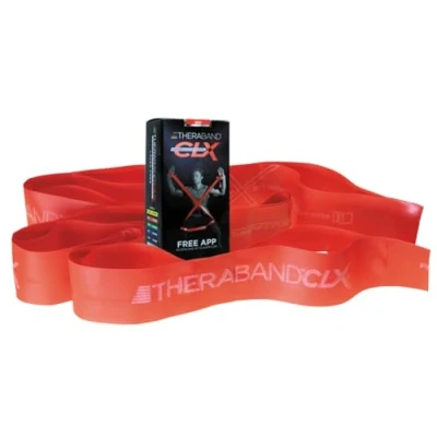 Image of Theraband, CLX 5&#039; Pre Cut Red, Medium