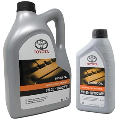 Image of Toyota Original engine oil PFE 5W 30 1WW 2WW, pack 6 litres (diesel engines)