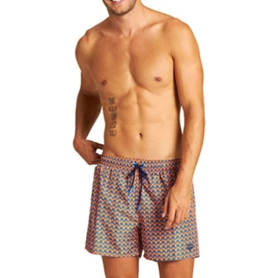 Image of Arena Fundamentals Men&#039;s Allover Swimsuit, Mens, Swim Briefs, 0000004276, Royal/Multicoloured, XL