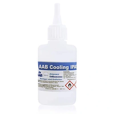 Image of AABCOOLING IPA 100%, 50 ml, Isopropyl Alcohol 99, Solvent Remover, Bottle, Cleaning Alcohol, Isopropanol 99% Isopropyl, Laser Lens Cleaner, CD Drive Glass