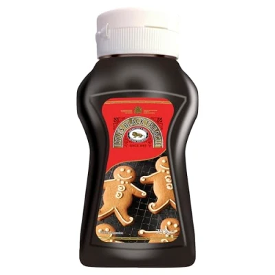 Image of Lyle&#039;s Black Treacle Easy Flow Squeezy Bottle 750g Vegan