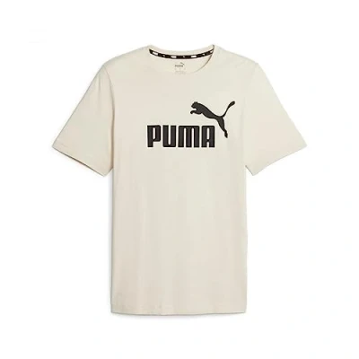 Image of PUMA Mens Logo (S) Tee, Alpine Snow, S EU
