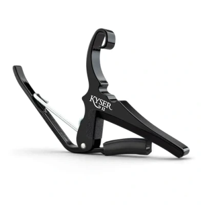 Image of Kyser Quick Change Capo for 12 string guitars, Black, KG12B