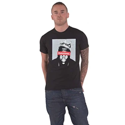 Image of Biggie Smalls T Shirt Notorious Logo Official Mens Black M