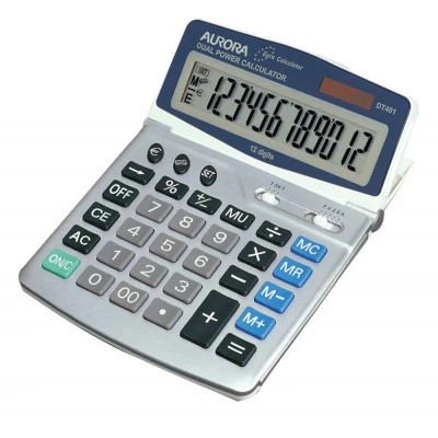 Image of Aurora DT401 Desk Calculator with currency conversion