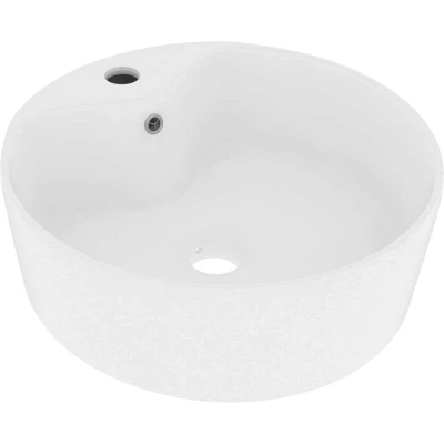 Image of vidaXL Luxury Wash Basin with Overflow Matt White 36x13 cm Ceramic
