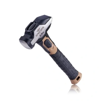 Image of Spec Ops Tools Blacksmith Hammer, 2.5 lb Sledgehammer with Bi Material Shock Absorbing &amp; Vibration Dampening Handle, 3% Donated to Veterans, Black/Tan