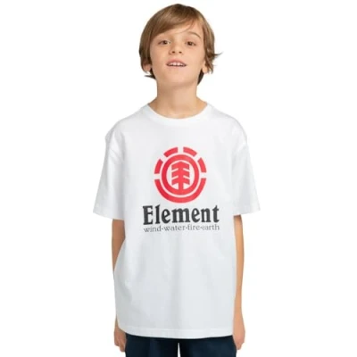 Image of Element Vertical TEES Print Tshirt for kids, Size: 16y, Optic white