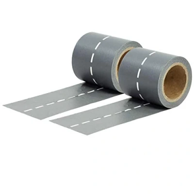 Image of 2 Rolls of Washi Tape Road to Design Tables Create Your Network Play with Toy Cars Masking Set for Kids and DIY Projects.