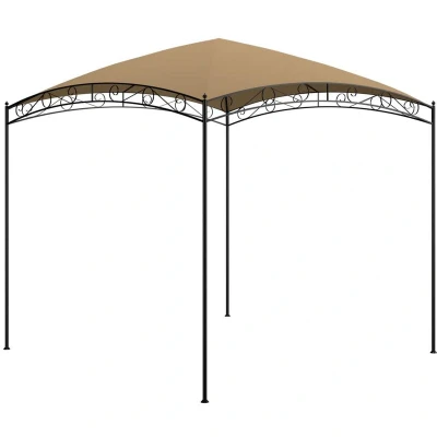 Image of vidaXL Gazebo 3x3x2.65 m Taupe 180 g/m²