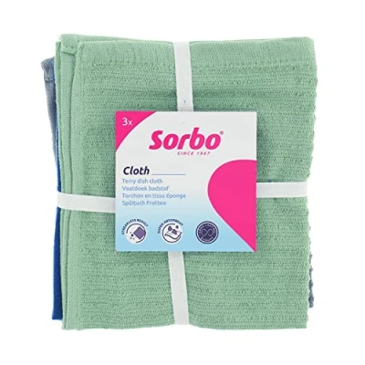 Image of Sorbo Cotton Dish Cloths 3 Pack