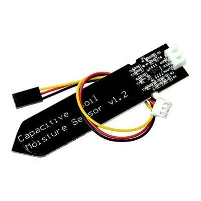 Image of Paradisetronic.com Capacitive Soil Moisture Sensor, 5V 3.3V Sensor for Earth incl. Connection cable, analog output compatible with Arduino
