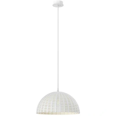 Image of Lucande Herdis pendant light, plaster, Ø 34 cm