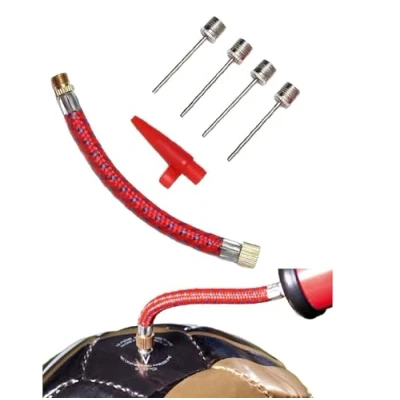 Image of PUMP ADAPTOR KIT 7 PIECE SET FOR FOOTBALLS AIRBEDS BICYCLE TYRES