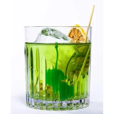 Image of AIOS Set of 6 Unbreakable Polycarbonate Fluted Stackable Tumblers. Capacity 350ml