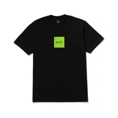 Image of HUF SET BOX TEE Print Tshirt, Men&#039;s, Size: Small, Black
