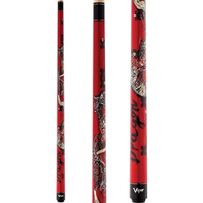 Image of Viper Underground 58&quot; 2 Piece Billiard/Pool Cue, Dragon, 18 Ounce