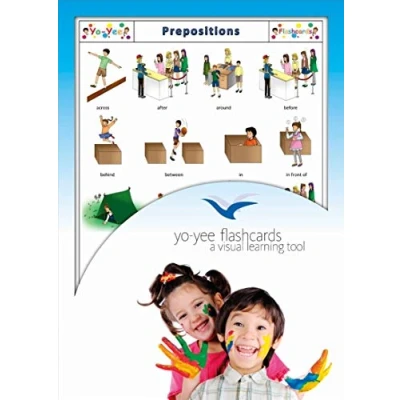 Image of Yo Yee Flashcards Prepositions of Places Flash Cards English Vocabulary Picture for Toddlers, Kids, Children and Adults