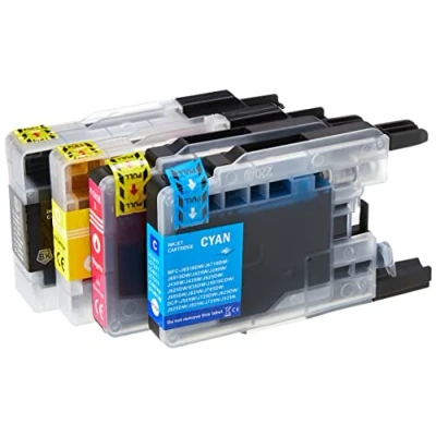 Image of Go Inks 1 Set of 4 Ink Cartridges to replace Brother LC1240 &amp; LC1220 Compatible/non OEM for DCP MFC Printers (4 Inks)