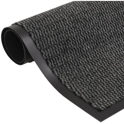 Image of vidaXL Dust Control Mats 2 pcs Rectangular Tufted 80x120 cm Anthracite