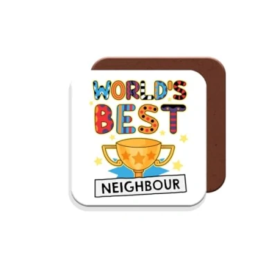 Image of Neighbour Coaster Worlds Best Gift Giftset Made by MUGGZ in The UK