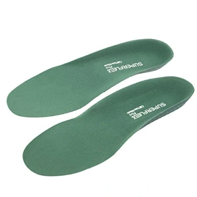 Image of Superflex Plus Orthotic Insoles with Reinforced Firm Arch Support Microfibre Adjustable Dancer Pad Raise for Broad Ball of The Foot Pain &amp; Metatarsalgia Supplied to NHS Large Size
