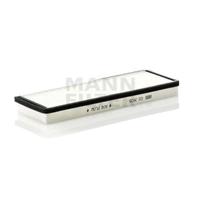 Image of 00244, 002484 Pollen Filter MANN CU 3435 Particulate 335mm 113mm 31mm PEUGEOT: 306 Hatchback, Convertible
