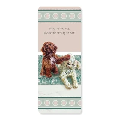 Image of The Little Dog Laughed Bookmark No Treats Here! Funny Cockapoos Themed Reading Accessory