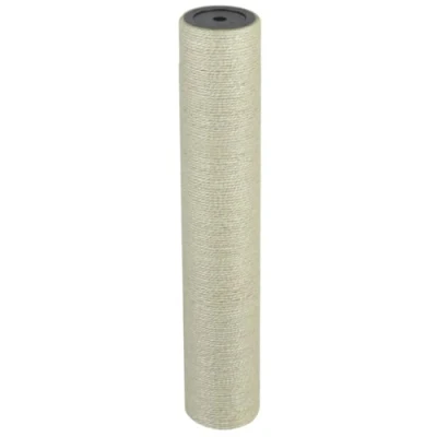 Image of vidaXL Cat Scratching Post 8x45cm Beige Kitten Scratch Pole Stand Durable Natural Sisal, Wall Mounted Tree