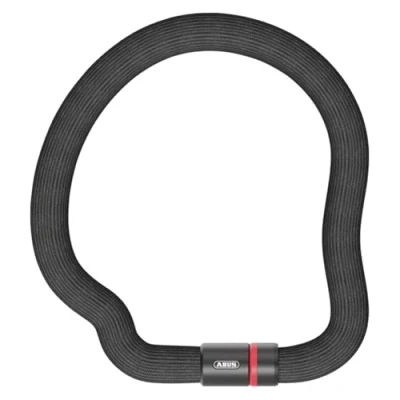 Image of ABUS Goose lock chain bendable, rattle free bicycle made of hardened steel 6 mm thick 110 cm long with key security level 7 black