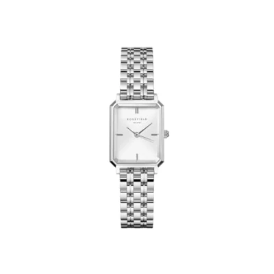 Image of Rosefield Octagon XS Silver with White Dial and 19.5 x 24 mm Case OWGSS O63 Stainless Steel, &amp; White, standard size, Elegant