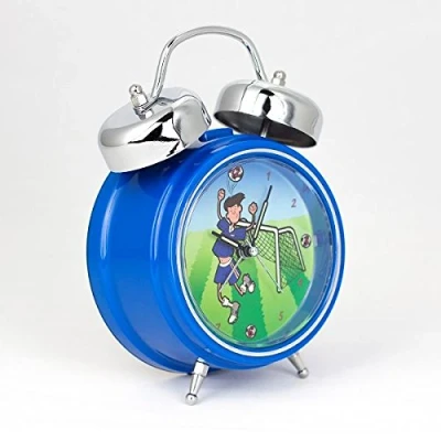 Image of Sing My Name Personalised Alarm Clock (Blue Football)