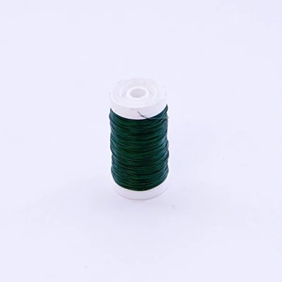 Image of Green Florists Wire on a Reel 4 Different Size Gauges Available (28 Gauge (0.38mm))