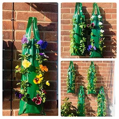 Image of Bowry&#039;s Hanging Flower Pouch Planters Pack of 3 + 1 Free