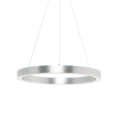 Image of Carlo Integrated LED Pendant Ceiling Light, Silver, 4000K, 3200lm