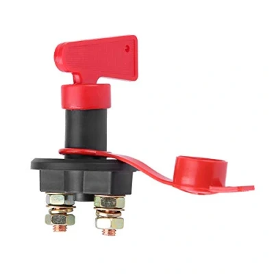 Image of Aramox 12V / 24V Universal Power Isolation Knob Master Switch for Disconnecting Car Battery with Removable Key